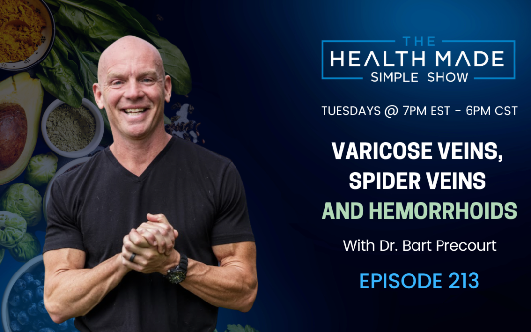 Varicose veins, Spider veins and hemorrhoids. Common causes. Keys to stop and heal. Best protocol. | Ep. 213