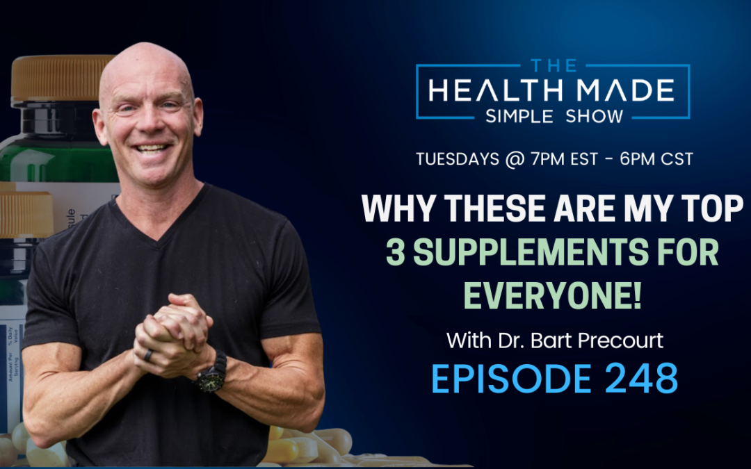 Check out why these are my top 3 supplements for everyone! | Ep. 248